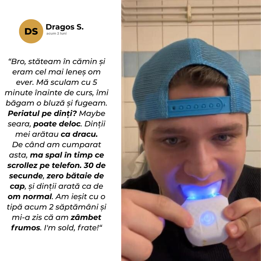 Dentara Pro – Dinți Curați în 30 Secunde & Periaj Fără Efort